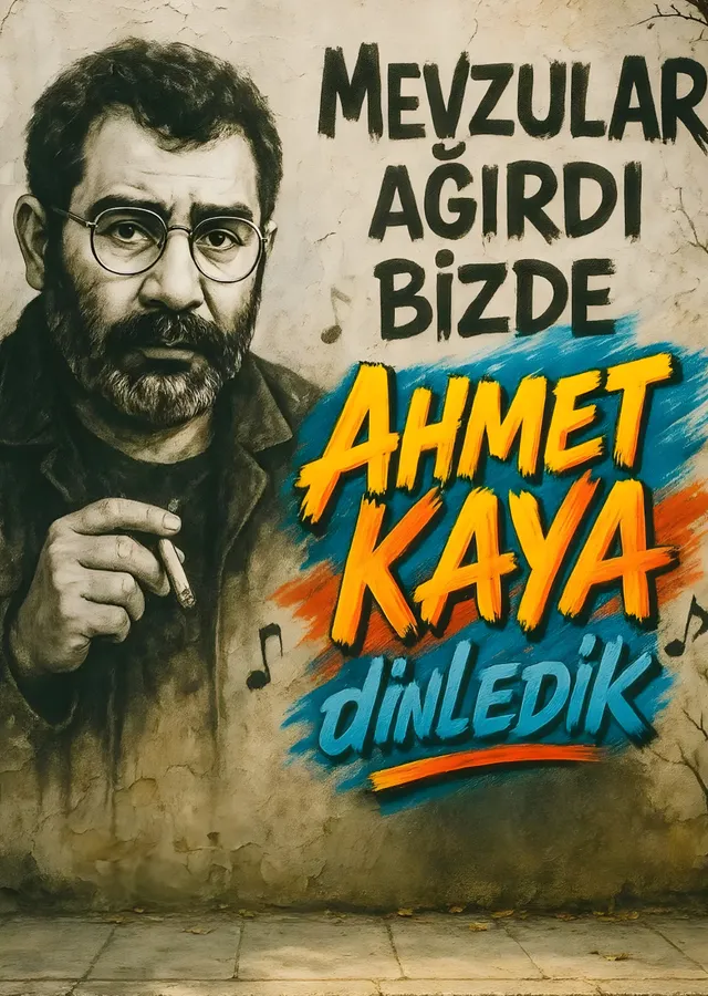 Ahmet Kaya: Duvardaki Ozan metal tablo