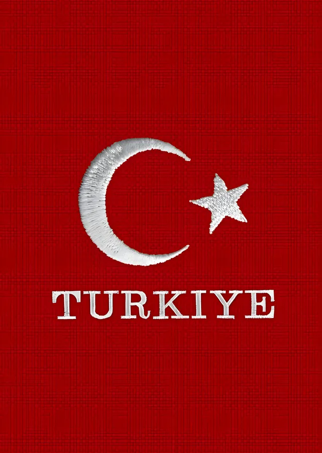 Türkiye Bayrağı metal tablo