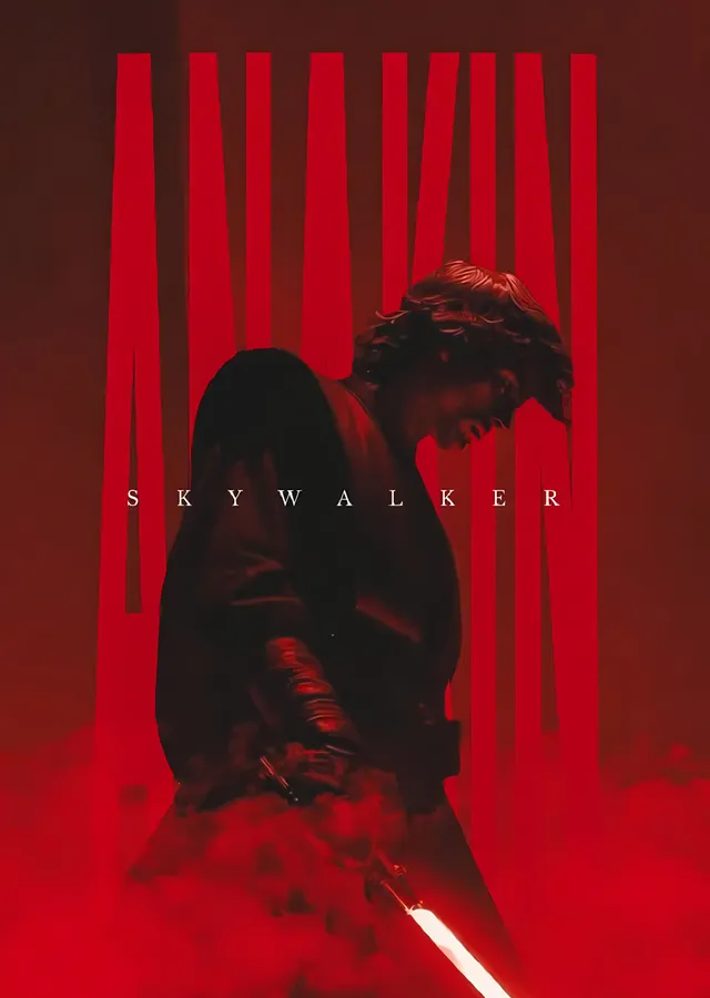 Anakin Skywalker: Kırmızı Işın metal tablo