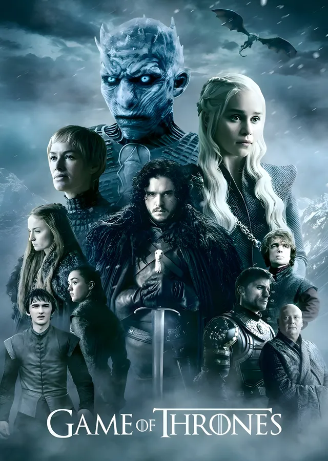 Game of Thrones: Afiş metal tablo