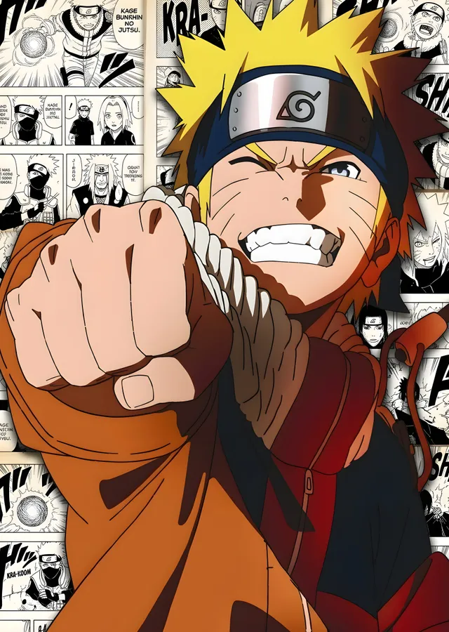 Naruto Uzumaki: Part II Stili metal tablo