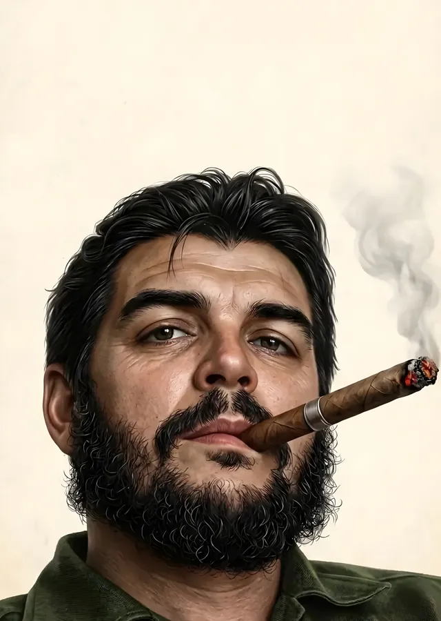 Che Guevara: Purolu Portre metal tablo