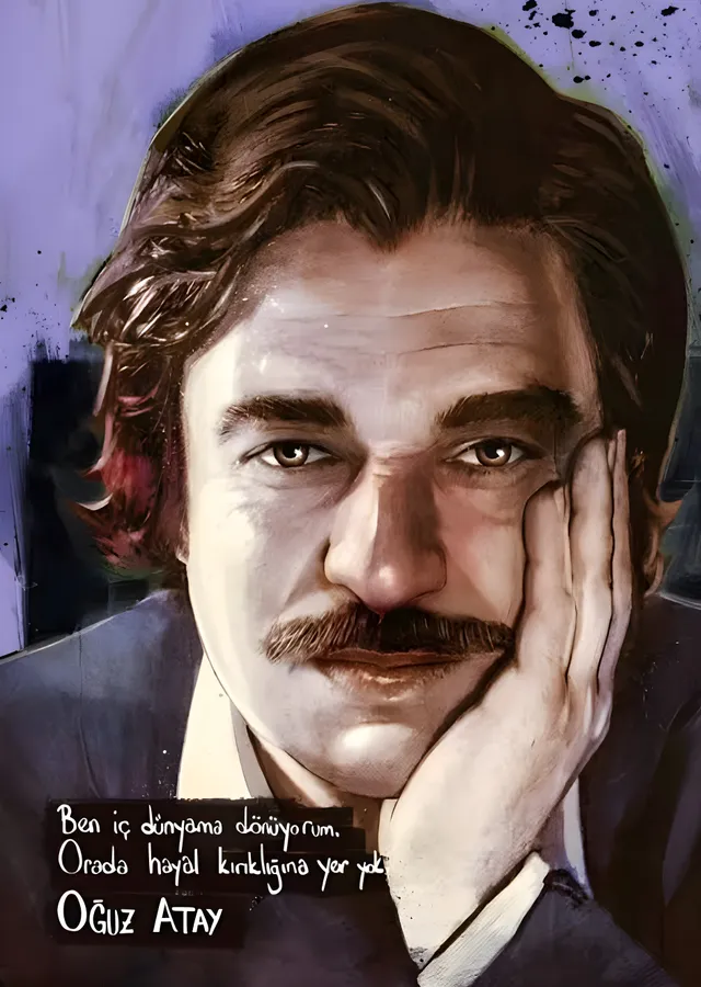 Oğuz Atay: İç Dünyaya Dönüş metal tablo