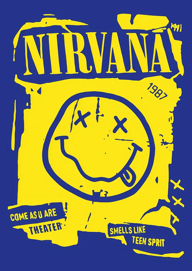Nirvana: Smells Like Teen Spirit metal tablo