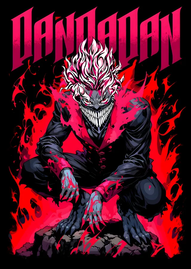 Dandadan Demon metal tablo