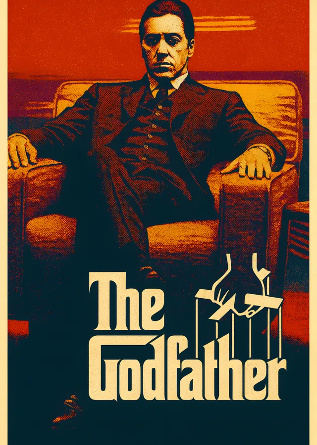 The Godfather: Michael Corleone metal tablo