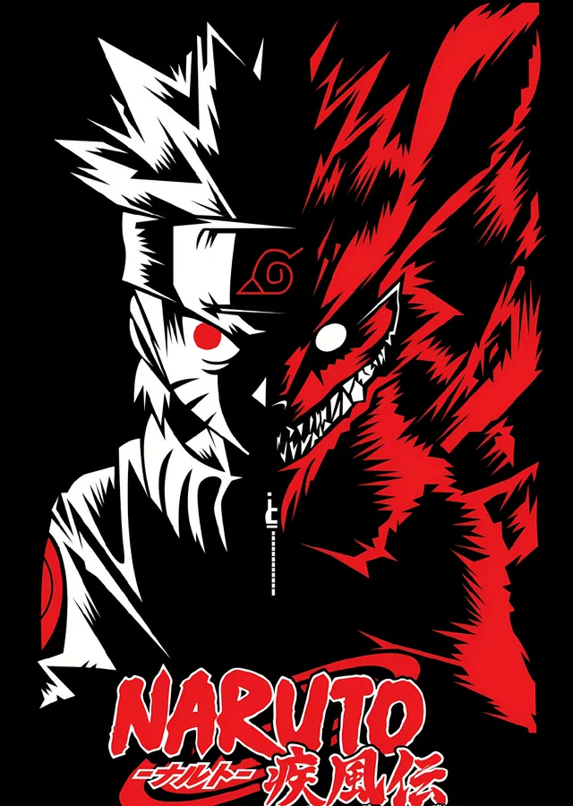 Naruto: Kyuubi Modu metal tablo