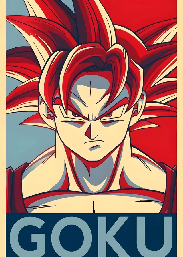 Son Goku: Super Saiyan metal tablo