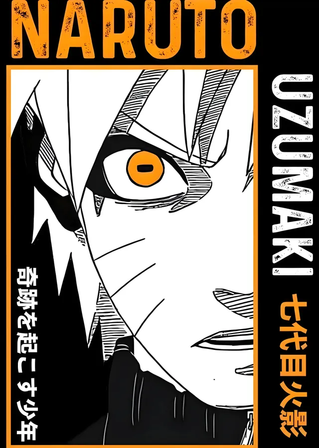 Naruto Uzumaki: Yedinci Hokage metal tablo
