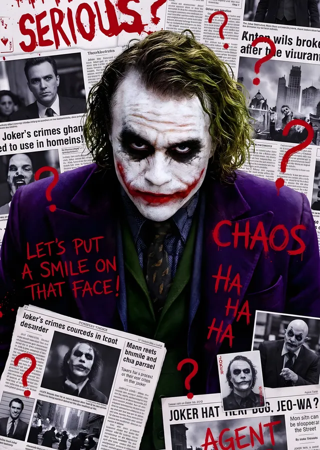 Joker: Kaosun Timsali metal tablo