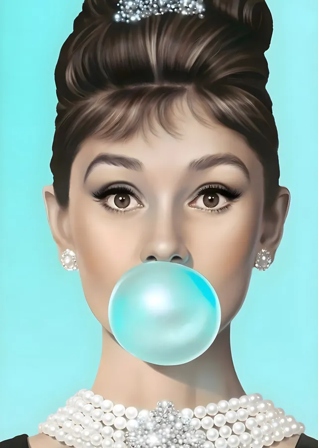 Audrey Hepburn: Modern İkon metal tablo
