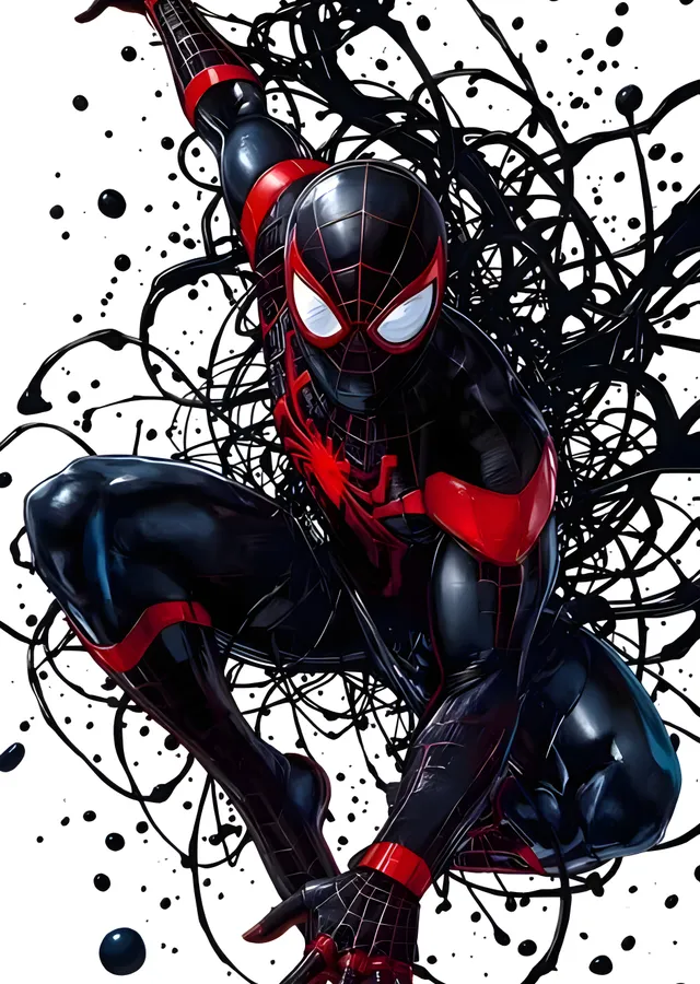 Miles Morales: Spider-Man metal tablo