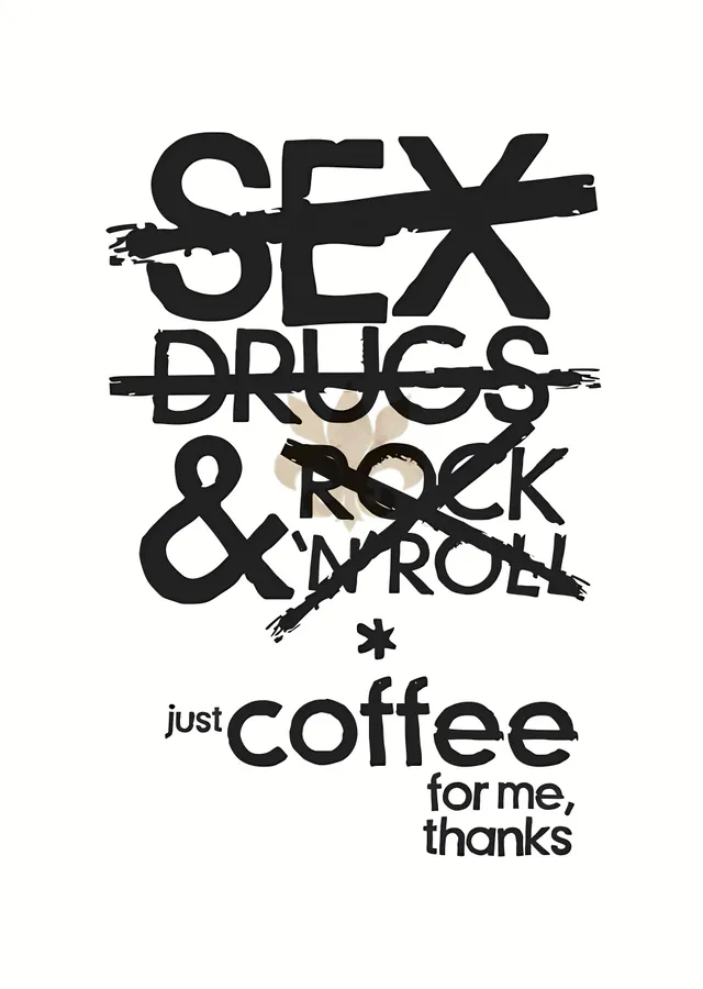 Just Coffee for Me metal tablo
