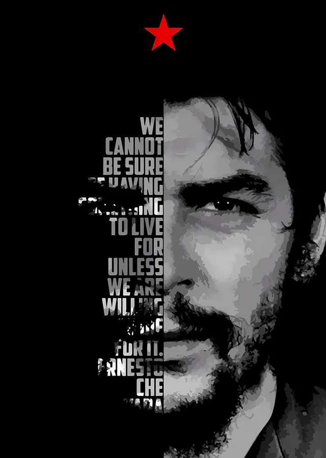 Che Guevara: Kızıl Yıldız metal tablo