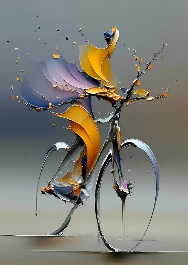 Splash Paint Bisiklet Sanatı metal tablo