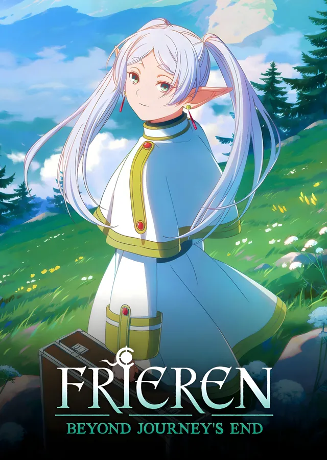 Frieren: Beyond Journey's End - Anime Kız Beyaz Elbiseli metal tablo