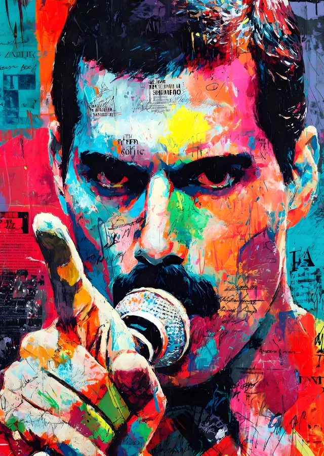 Freddie Mercury: Rock Efsanesi metal tablo