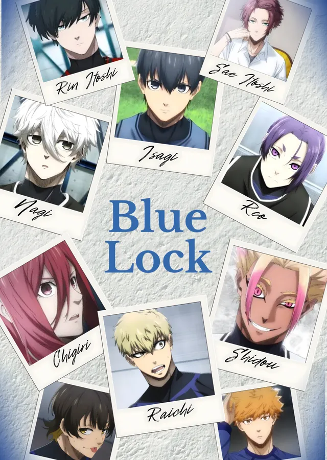 Blue Lock Karakter Collage metal tablo