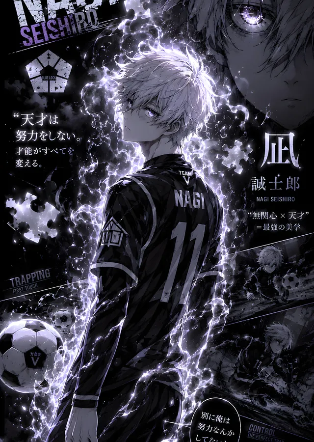 Seishiro Nagi: Futbolun Yeteneği metal tablo