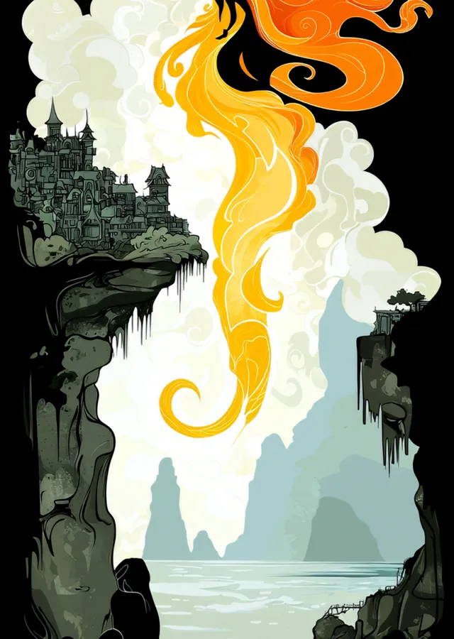 Rapunzel: Uçurumdaki Şato metal tablo