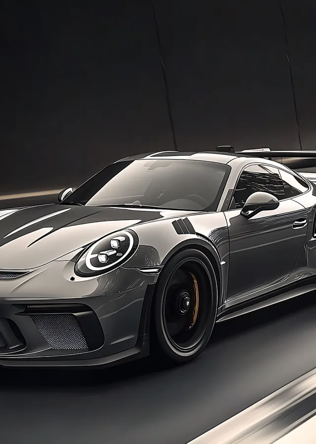 Porsche 911 GT3 RS: Gri Metalik Parlaklık metal tablo