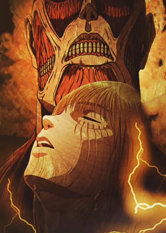 Titanlara Saldırı: Dev Titan metal tablo