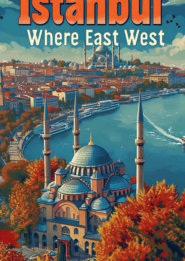 İstanbul metal tablo