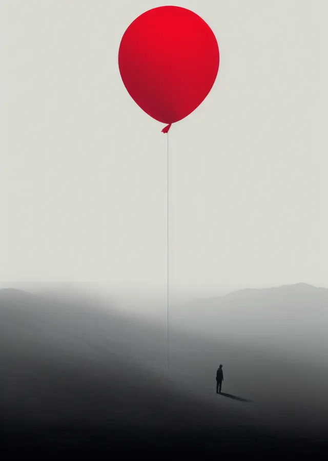 Kırmızı Balon: Sıra Dışı Bir Yolculuk metal tablo
