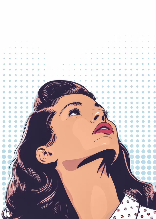 Pop Art Kadın Figürü metal tablo