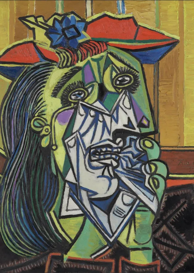 Picasso: Ağlayan Kadın metal tablo