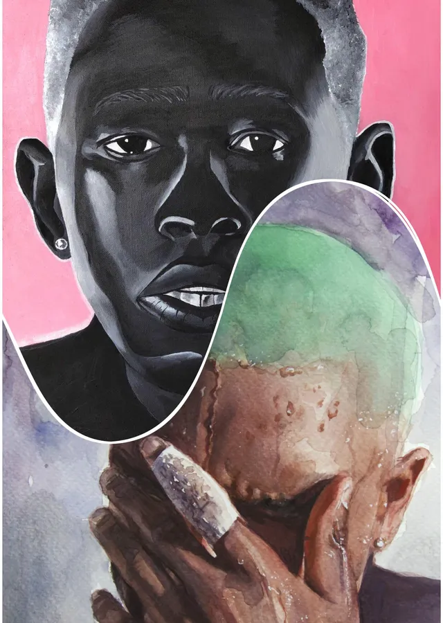 Tyler, The Creator Portresi metal tablo