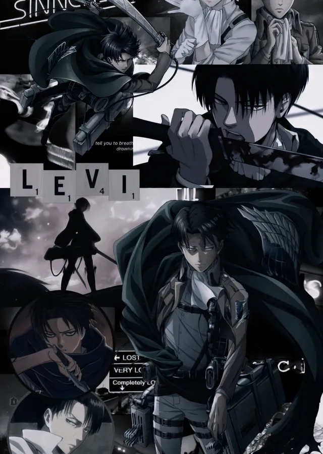 Levi Ackerman metal tablo