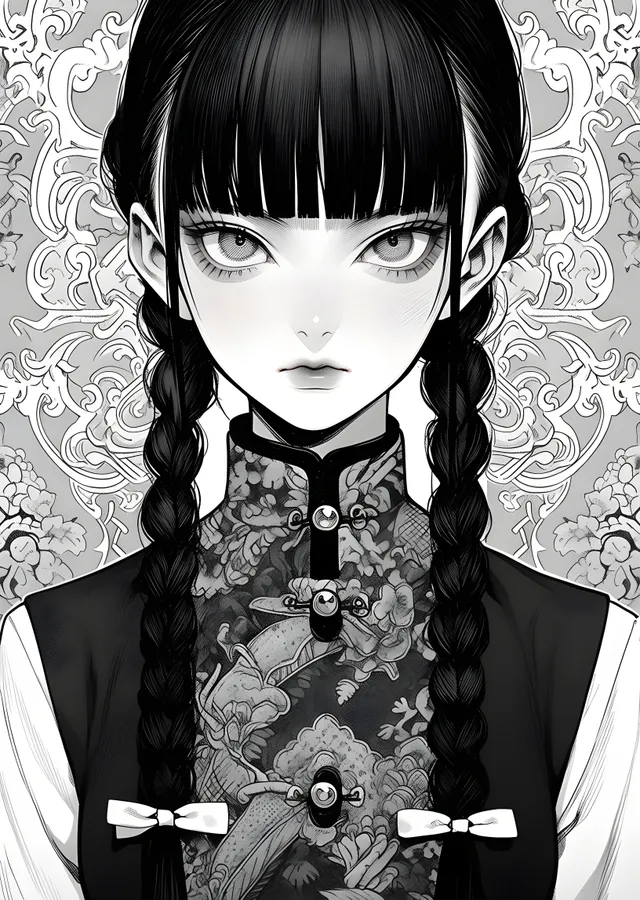 Wednesday Addams metal tablo