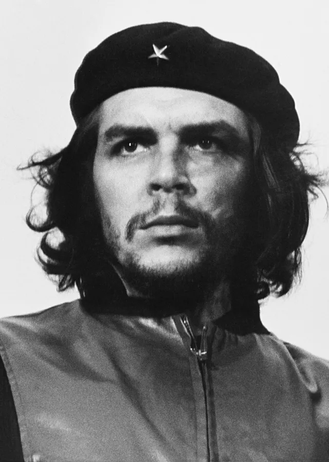 Che Guevara: Siyah Bereli Portre metal tablo