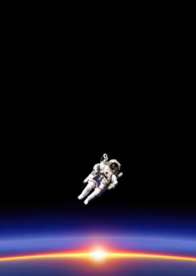 Uzayda Astronot: Sonsuzluğun Derinliklerinde metal tablo