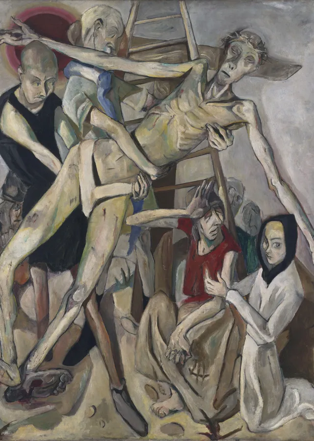 Max Beckmann: Çarmıhtan İndiriliş metal tablo