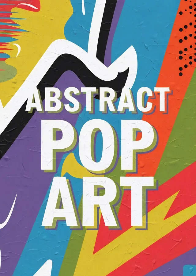 Soyut Pop Sanat metal tablo