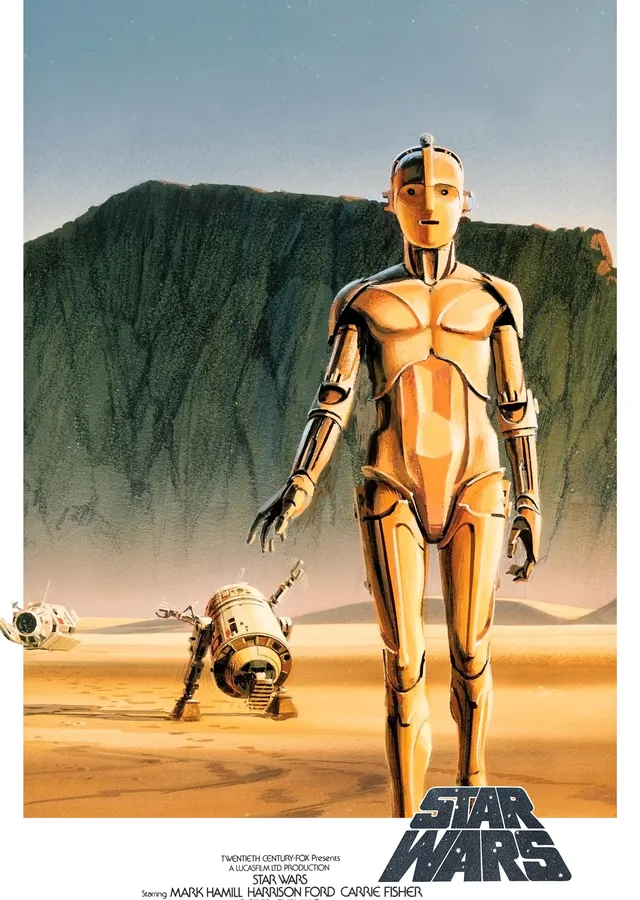 Ralph McQuarrie Star Wars metal tablo