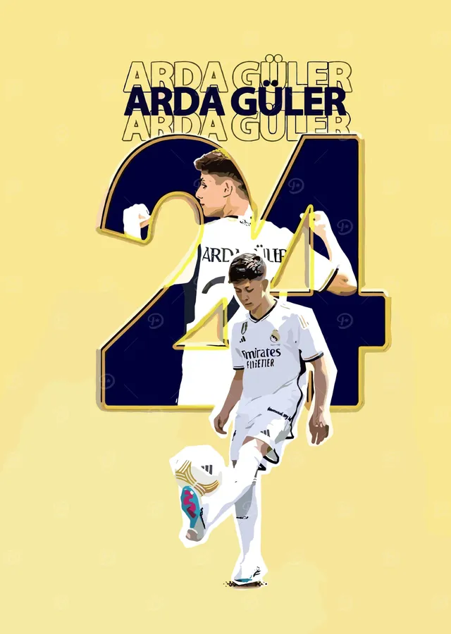 Arda Güler 24 metal tablo