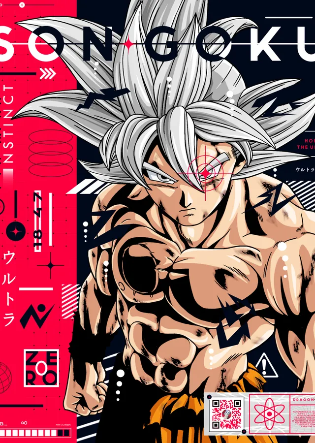 Son Goku: Ultra Instinct metal tablo