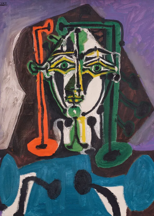 Picasso: Françoise Gilot Portresi metal tablo